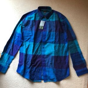 NWT men’s button down flannel top